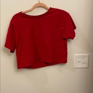 Red Forever 21 Crop Top